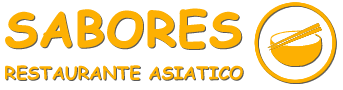Sabores Asiaticio Restaurant Logo Orange